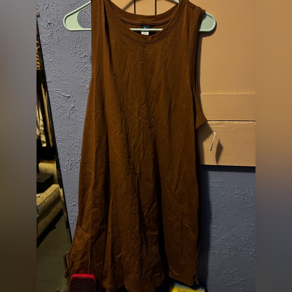 Brown Sleeveless Women's Top